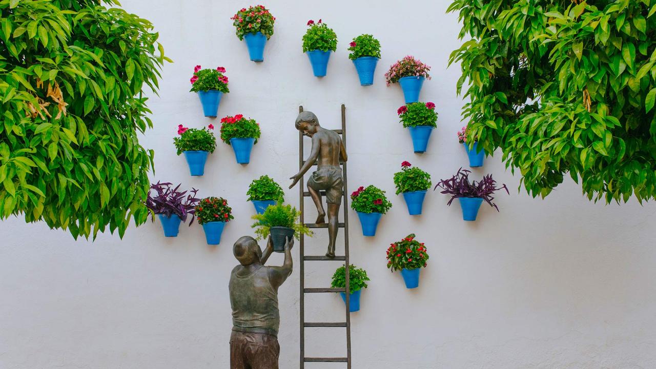 Pots de fleurs en Espagne