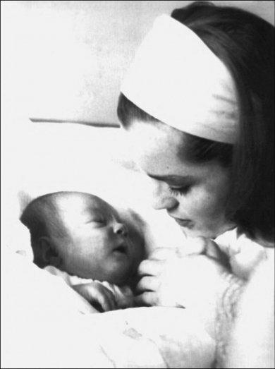 Romy et son bébé david